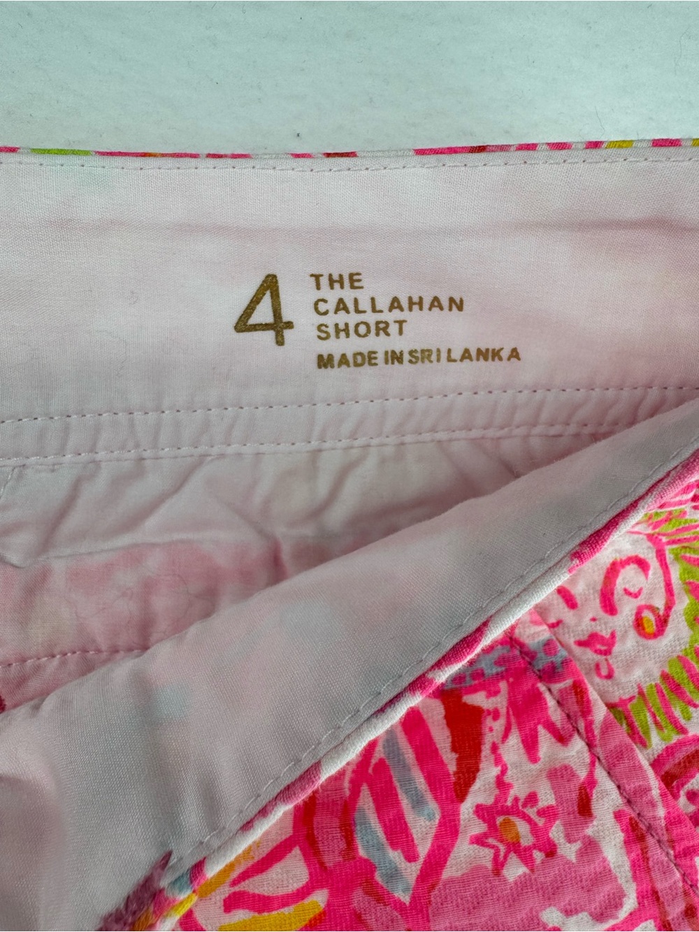 Lilly Pulitzer Callahan Shorts Pink Yellow Sun Print Size 4 preppy tropical - Picture 4 of 6